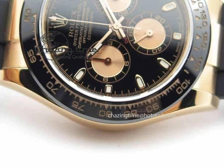0511 Daytona 116515 Noob 1:1 Best Edition Black RG Dial On Black Rubber Strap A7750 (Free Extra Strap) ZipUp 3743